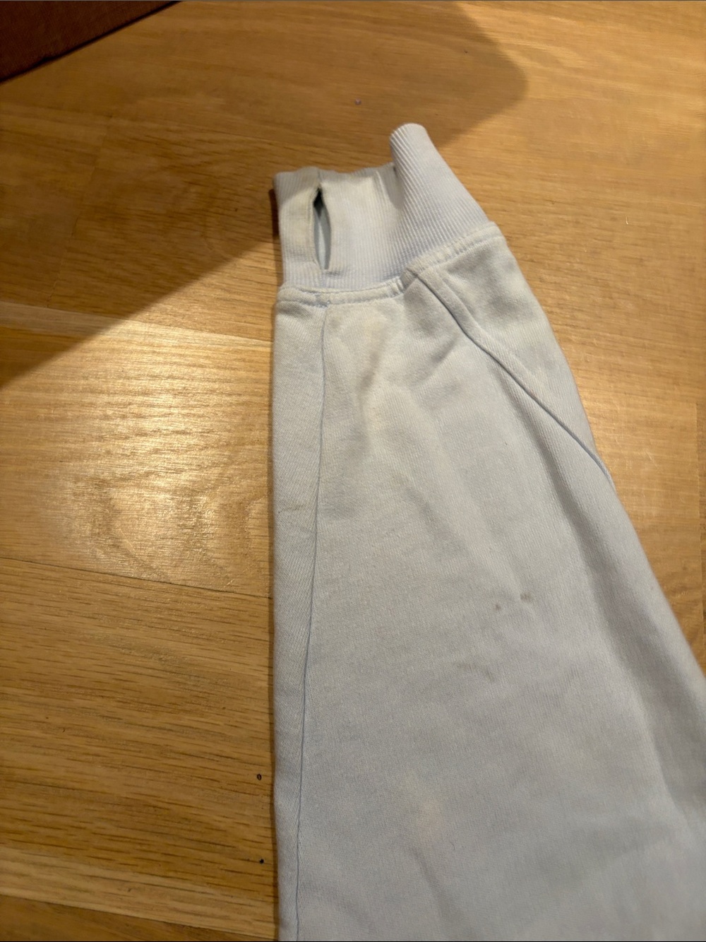 aerie Light Blue Snap-Front Henley Sweatshirt - Picture 3 of 4